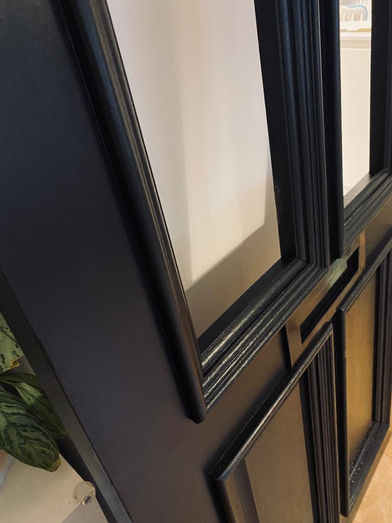 Custom timber front door installation and fitment in Reigate by New Heights Carpentry