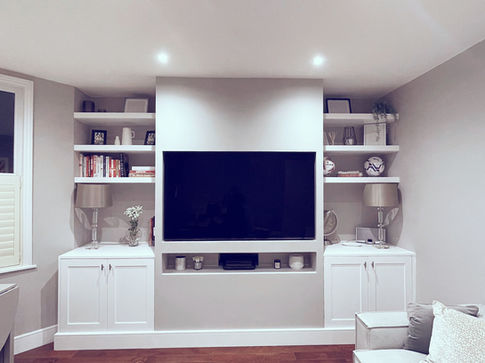 Custom made TV media wall unit