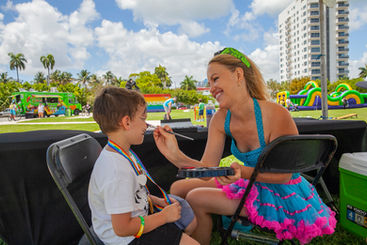 Easter Family Picnic face painting 2023
