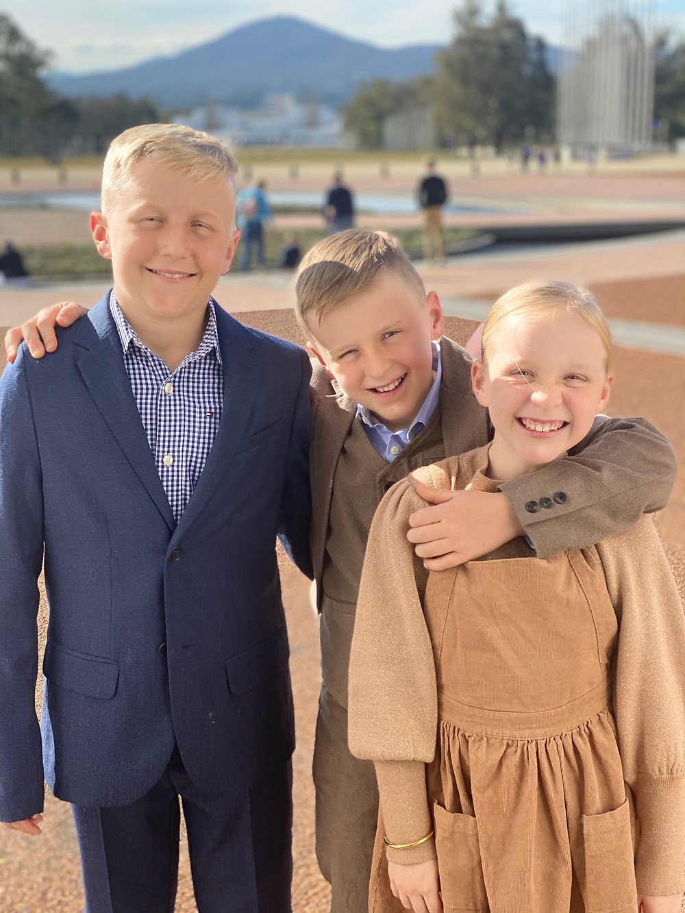Image: (L-R) George, Harry, Gracie