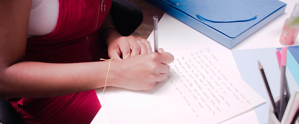 Image: Mya handwriting letters