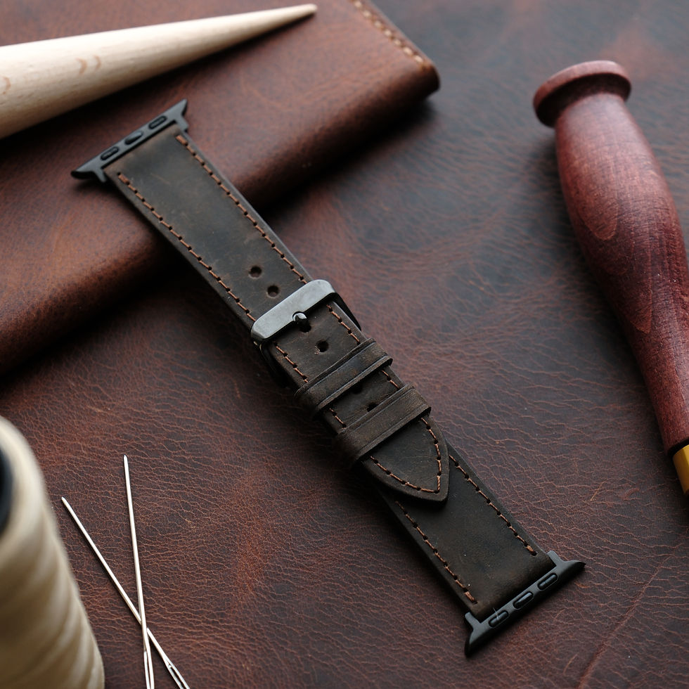 Küçük resim: Elit Seri Çikolata Kahve Renk Apple Watch Kordon