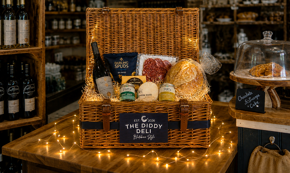 Luxury food hampers from The Diddy Deli in Berkshire