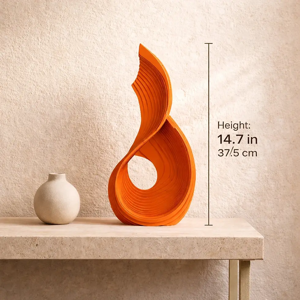 Thumbnail: Modern Abstract Wood Sculpture