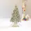 Küçük resim: el yapımı ahşap yılbaşı ağacı dekoru – rustik tatil süsü - beyaz