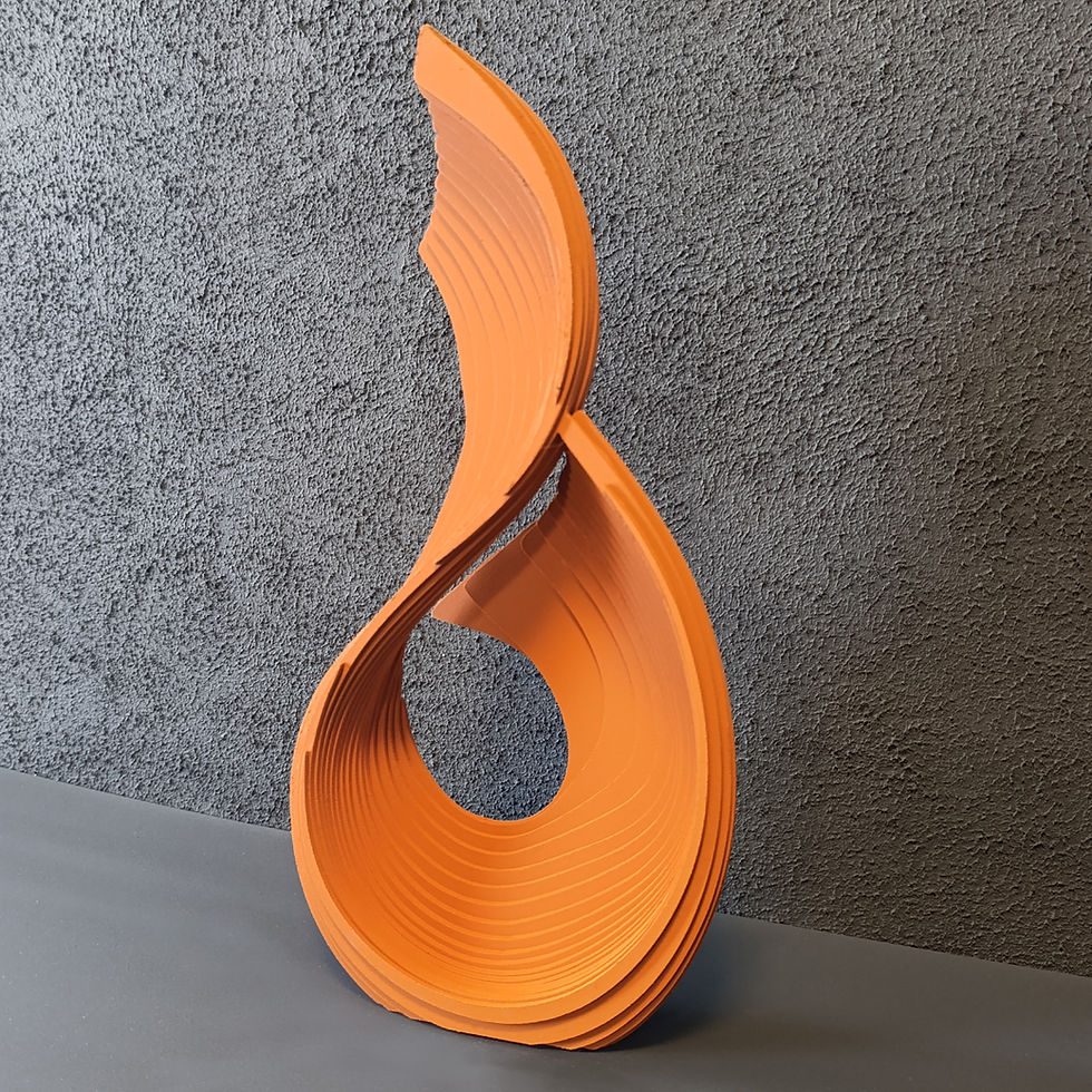 Modern Abstract Wood Sculpture