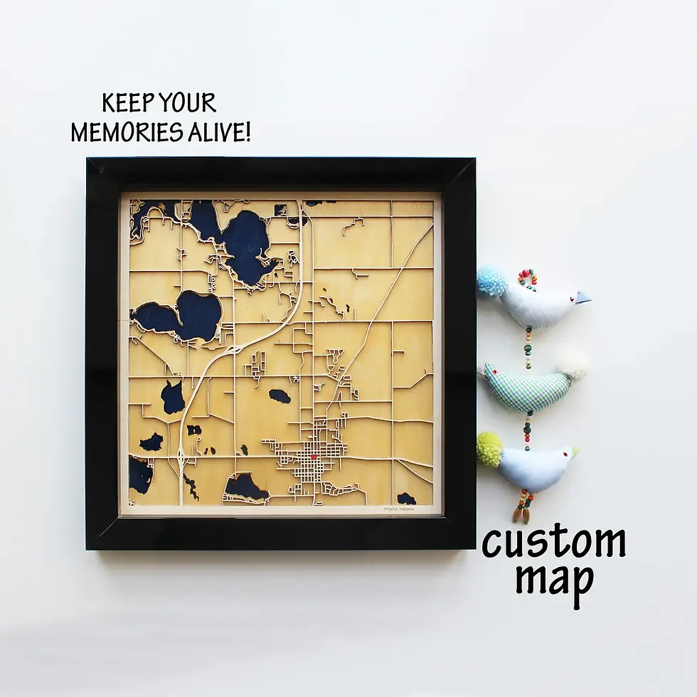 Angola ahşap şehir haritası Ahşap ve Epoksi Harita Sanatı