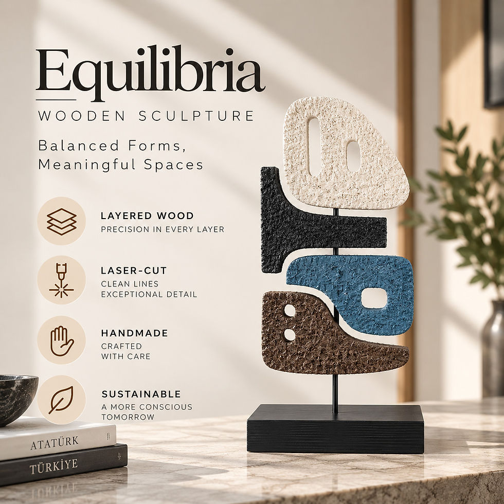 Equilibria Tabletop Sculpture | Modern Abstract Balance Sculpture