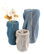 Parabolik Ahşap Vazolar