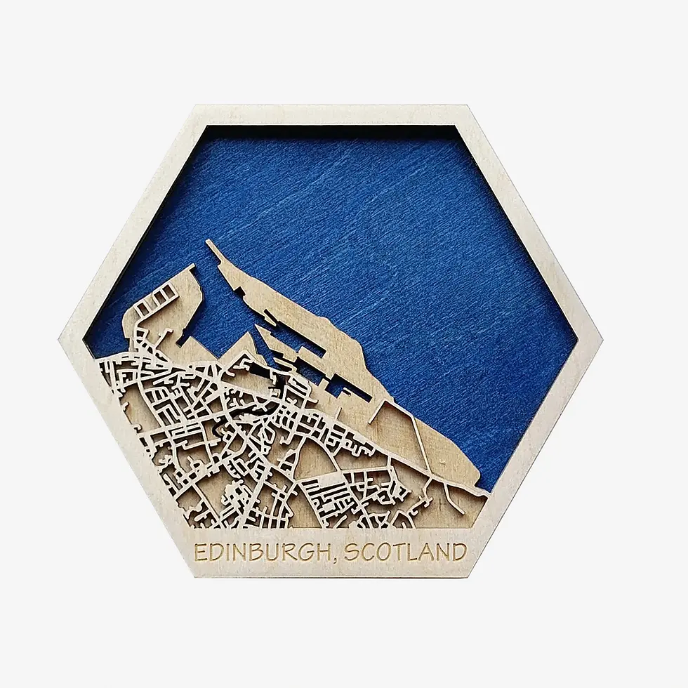Thumbnail: Edinburgh Hexagonal Custom City Map