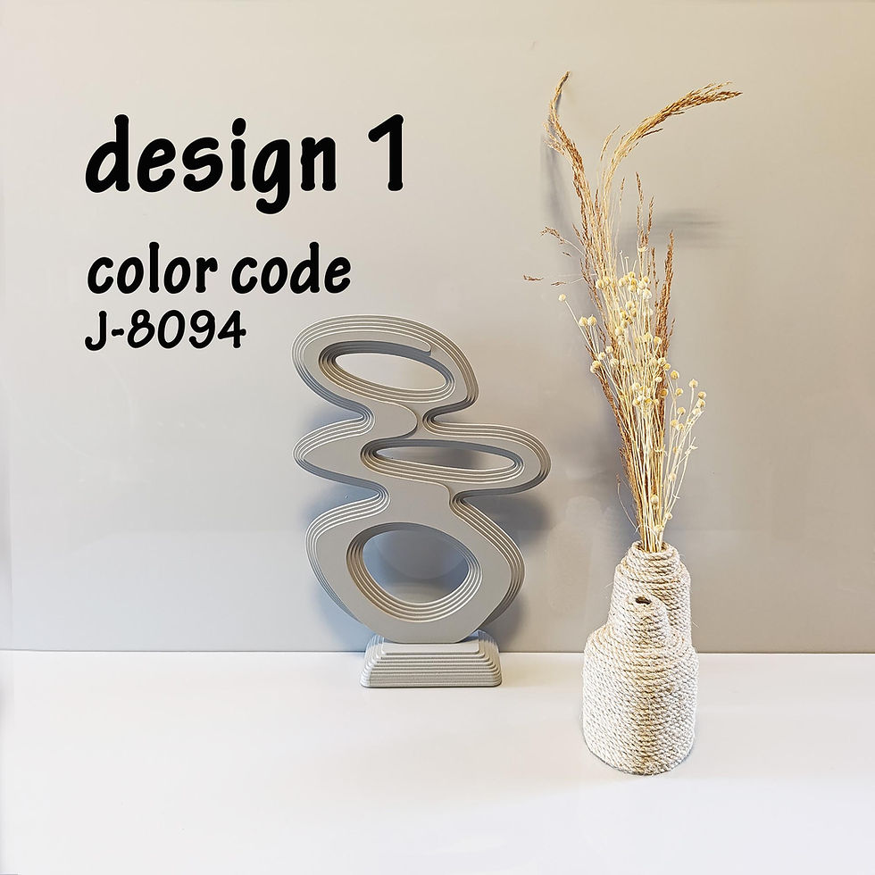 Thumbnail: Modern Abstract Wood Sculpture: Geometric Art Decor, Custom Color