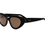 Thumbnail: Celine CL40286I Black Timeless Elegant Cat-Eye Sunglass Frame w/ Brown Organic Lenses Side View