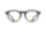 Matsuda M2058 Half Demi Art-Deco Embellished Eyeglass Frame Front View