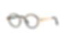 Theo Tracing Gold Shine & Black Matte Striking Double-Contour Concept Eyeglass Frame Front/Side View