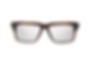 Dita Lataro Burnt Timber & Yellow Gold Understated Elegance Lightweight Eyeglass Frame Front View