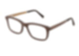 Gold and Wood B16 Neo Brown Gloss Luxury Wood and Buffalo Horn Adorned Eyeglass Frame Front/Side View