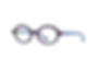 Anne & Valentin Aribo Eggplant, Cream, & Periwinkle Charming Classic Oval Eyeglass Frame Front/Side View