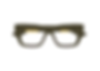 Bottega Veneta 1455 Olive Green & Gold Redesigned Ribbon Embellished Eyeglass Frame Front View