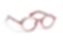 JF Rey Petite PM076 Red & Silver Confident Fine Metal Accented Eyeglass Frame Front/Side View