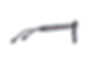 Thumbnail: Matsuda M1039 Dark Navy Crystal & Brushed Gold Timeless Hand-Carved Acetate Eyeglass Frame Side View