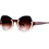 Thumbnail: Theo Modernisme Transparent, Black, & Brown/Red Unique Artistic Flair Cat-Eye/Butterfly Sunglass Frame Front/Side View