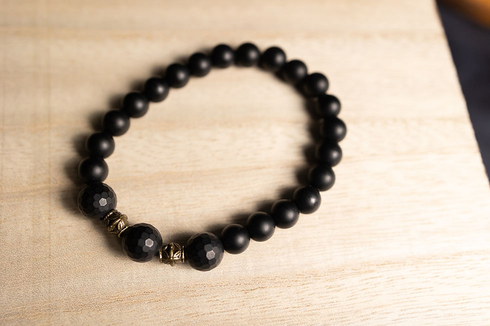 Thumbnail: UNISEX stretch beaded bracelet