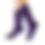Thumbnail: Crew Socks - GRADUATE- PURPLE - B/M
