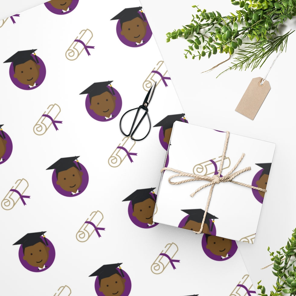 Male Graduation Wrapping Paper