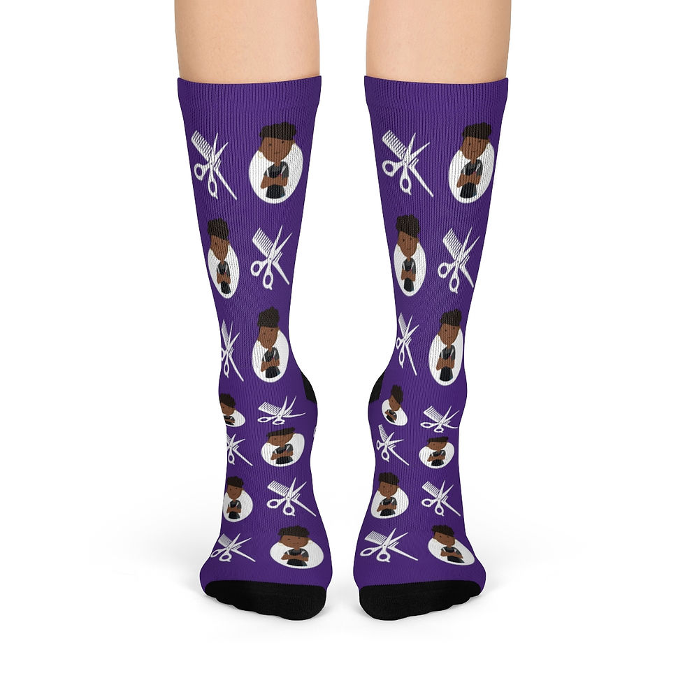 Thumbnail:  Womens Crew Socks - STYLIST - Purple