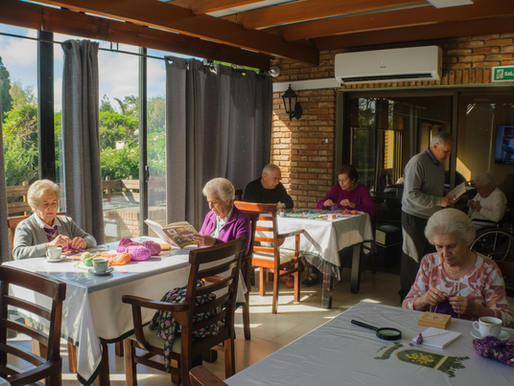 ambiente con residentes del London House