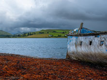 Another old boat moored  at Carbost, Isle of Skye, Scotland