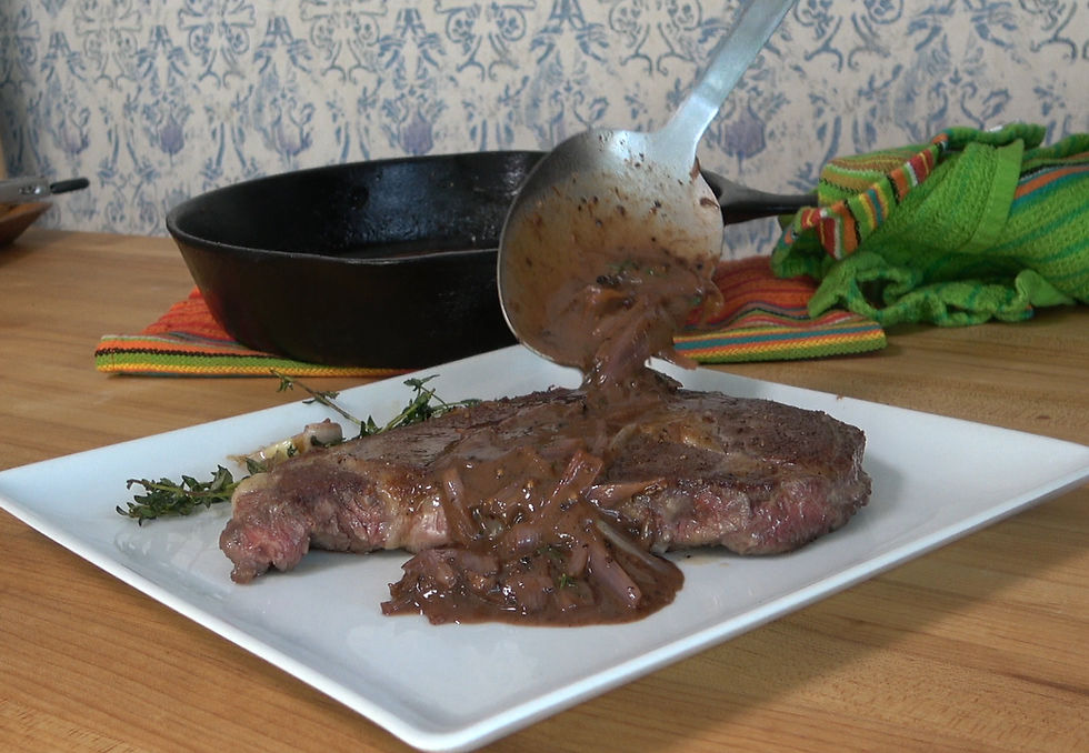 Shallot Pan Sauce for Steak
