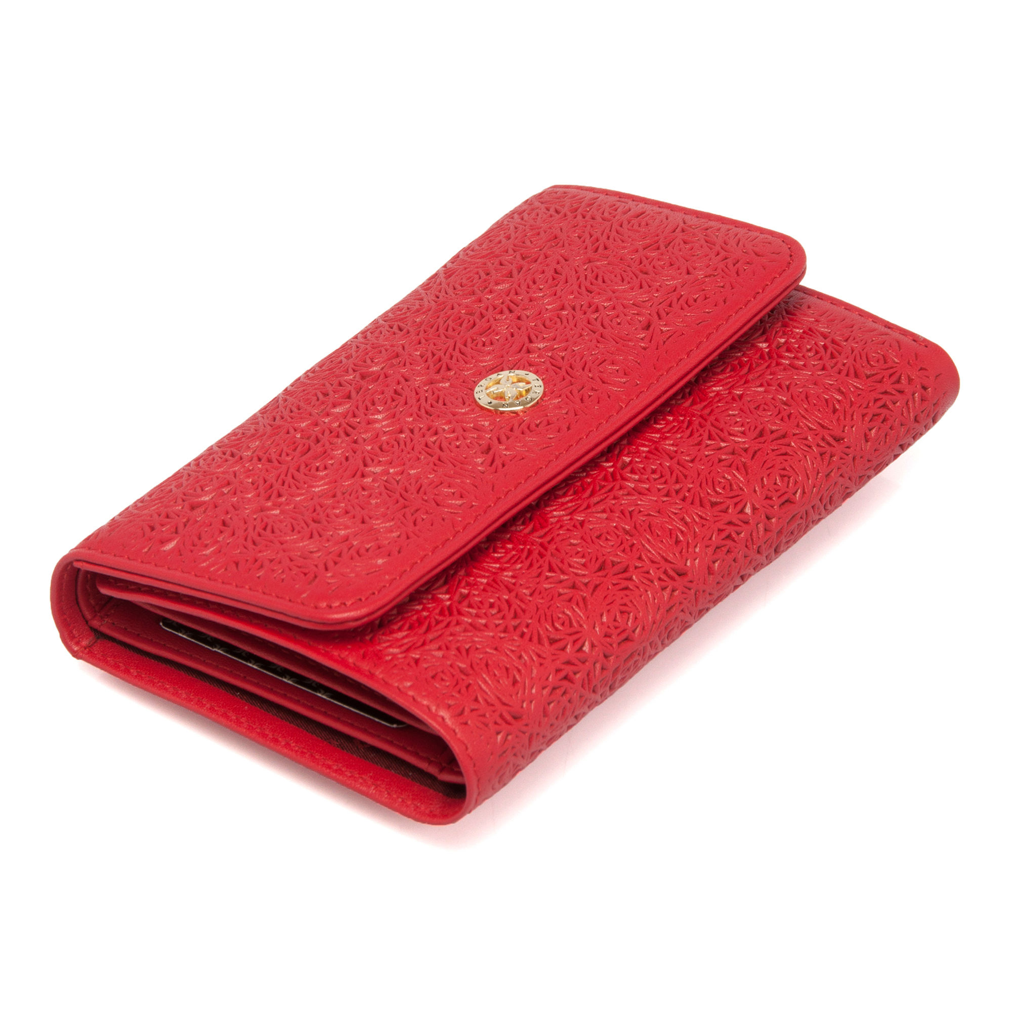 Qırmızı Dəri Qadın Cüzdanı