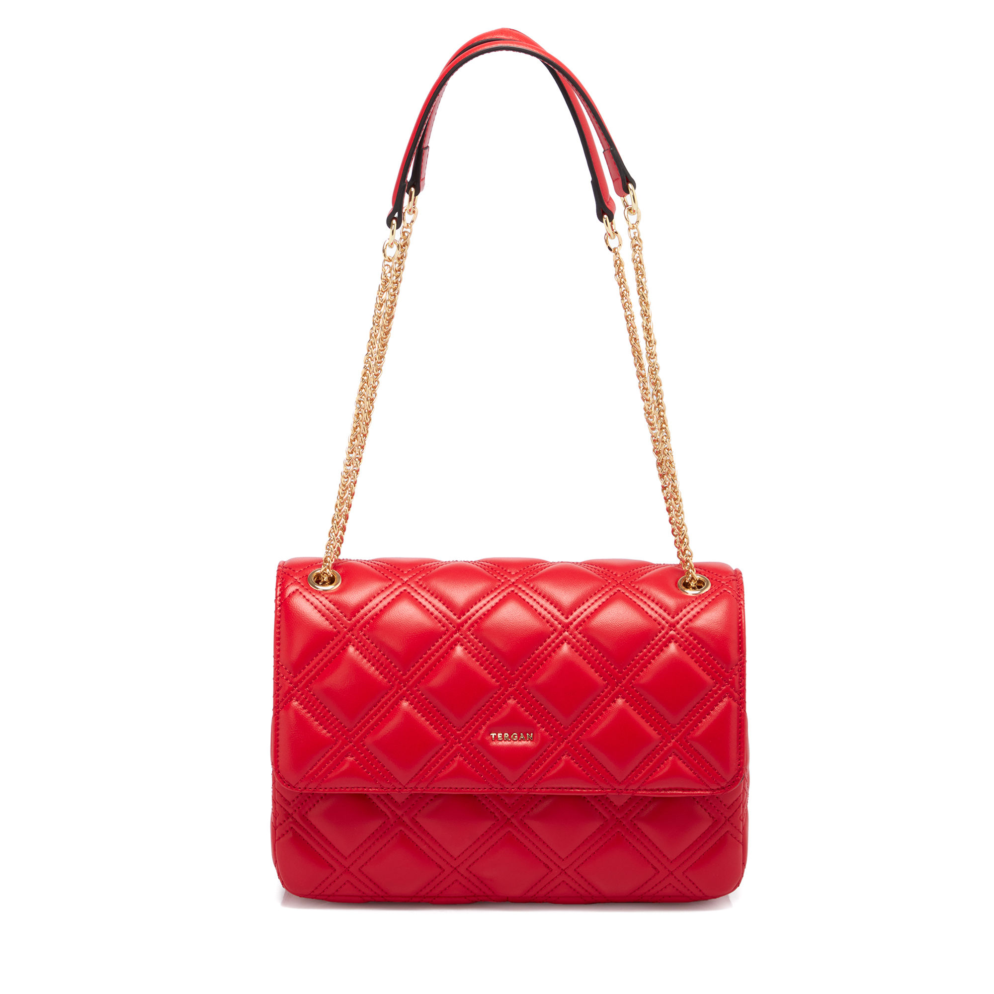 Qırmızı Dəri Qadın Çantası