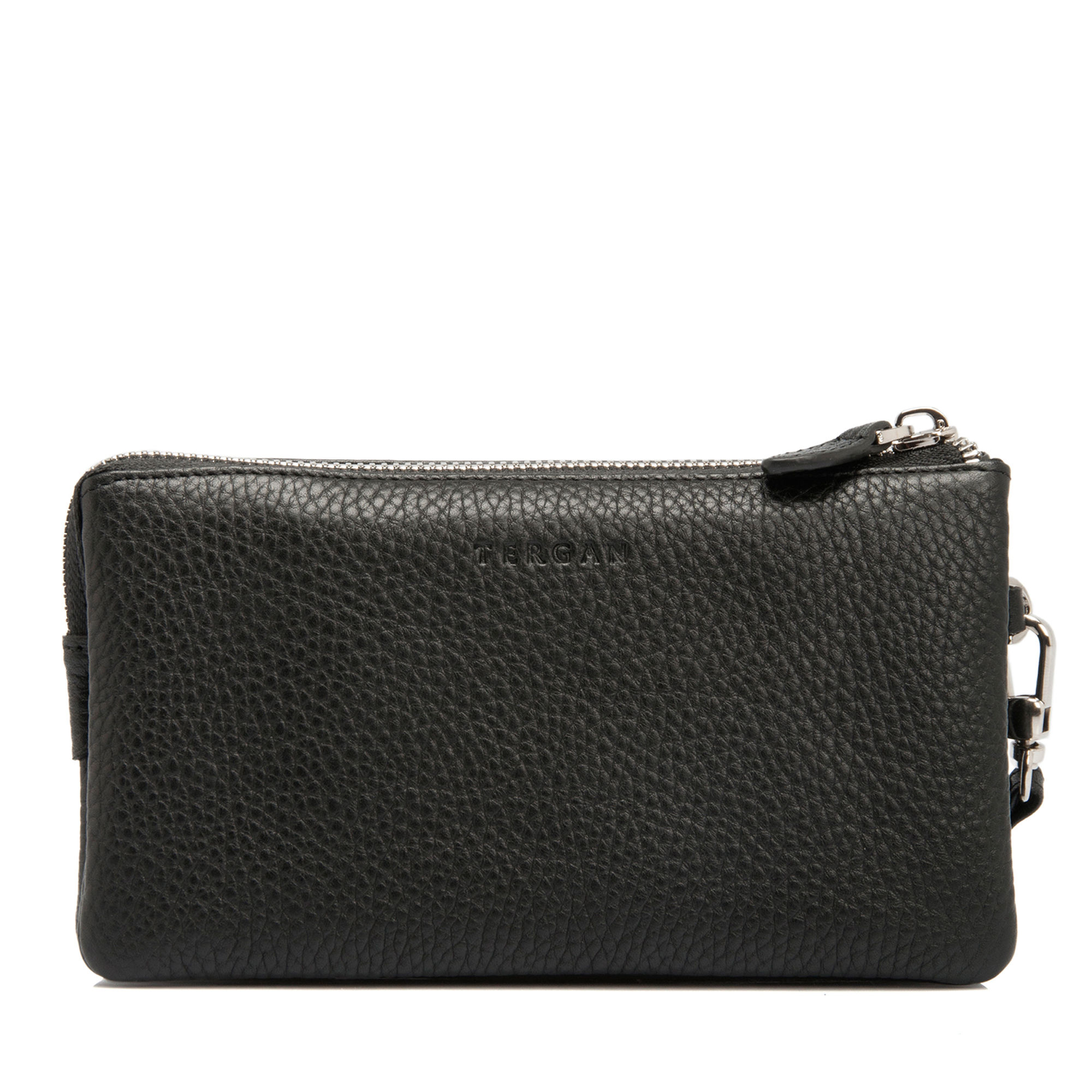 Qara Dəri Kişi Əl Çantası