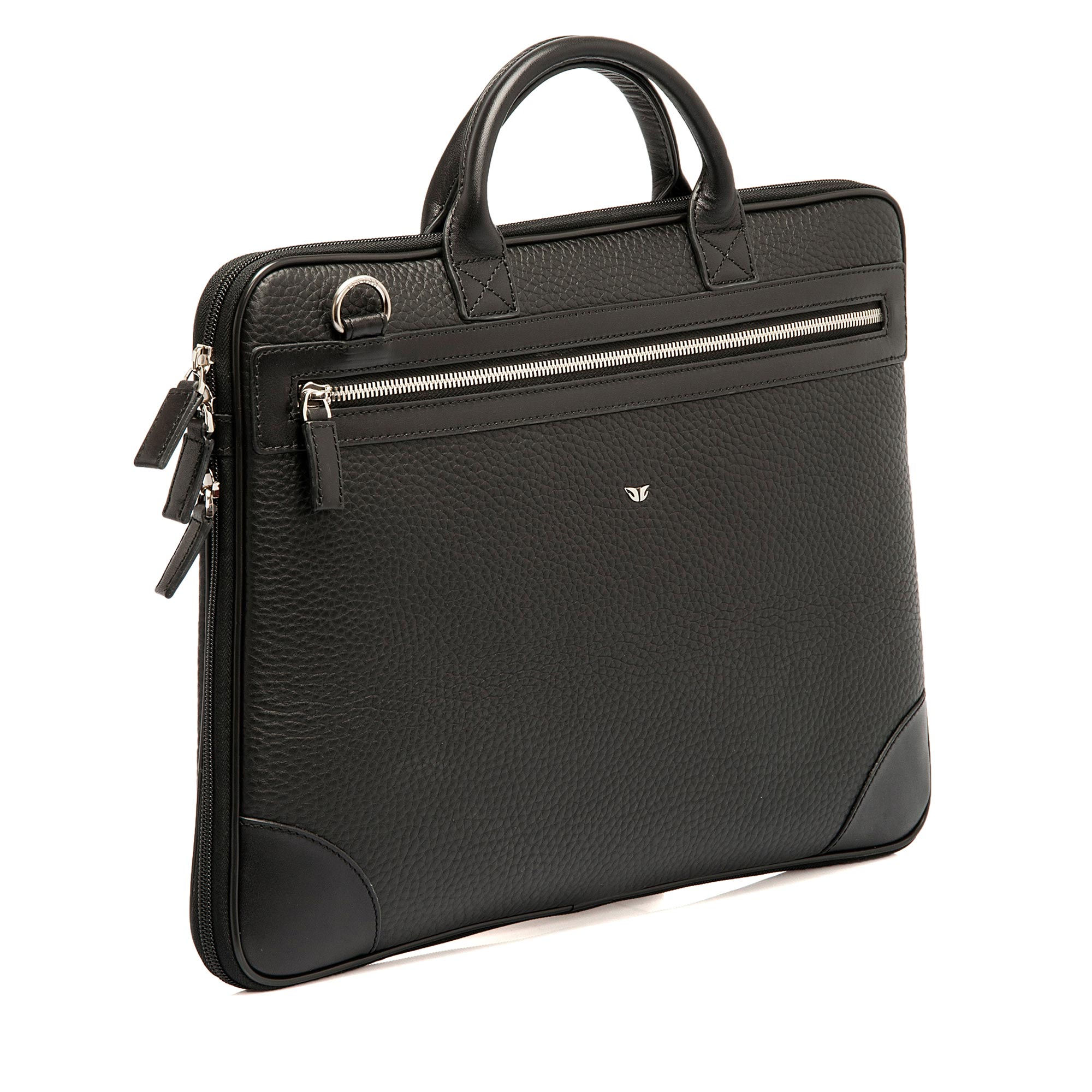 Qara Dəri Kişi Noutbuk Çantası