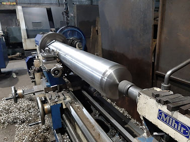 shaft machining on 12 ft lathe machine