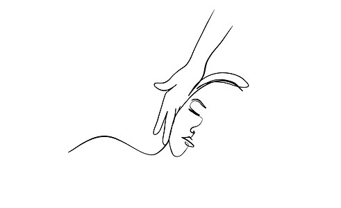 Femmes qui se fait masser
