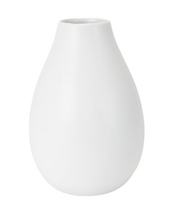 White raindrop Vase for hire from Bloom Illusions