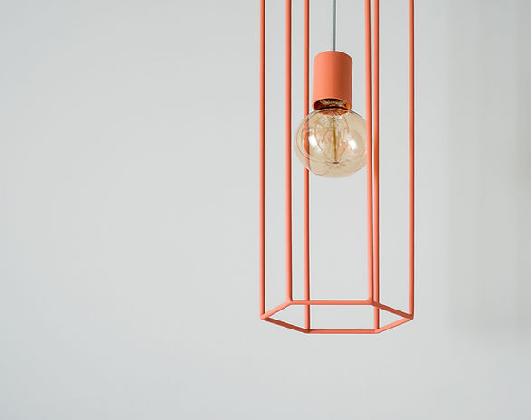 Orange Hanging Lamp
