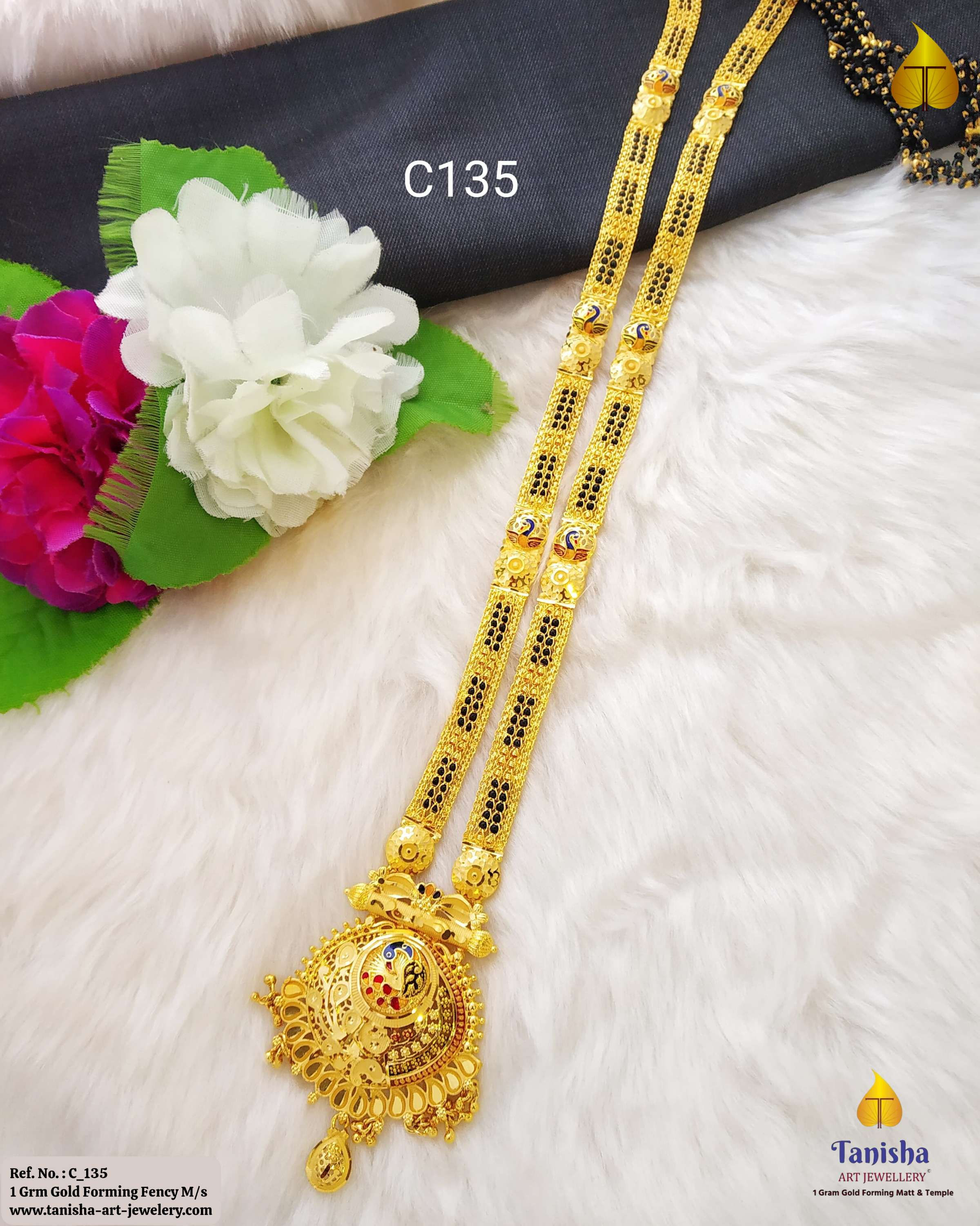 Fency Peacock Pattern Long Mangalsutra