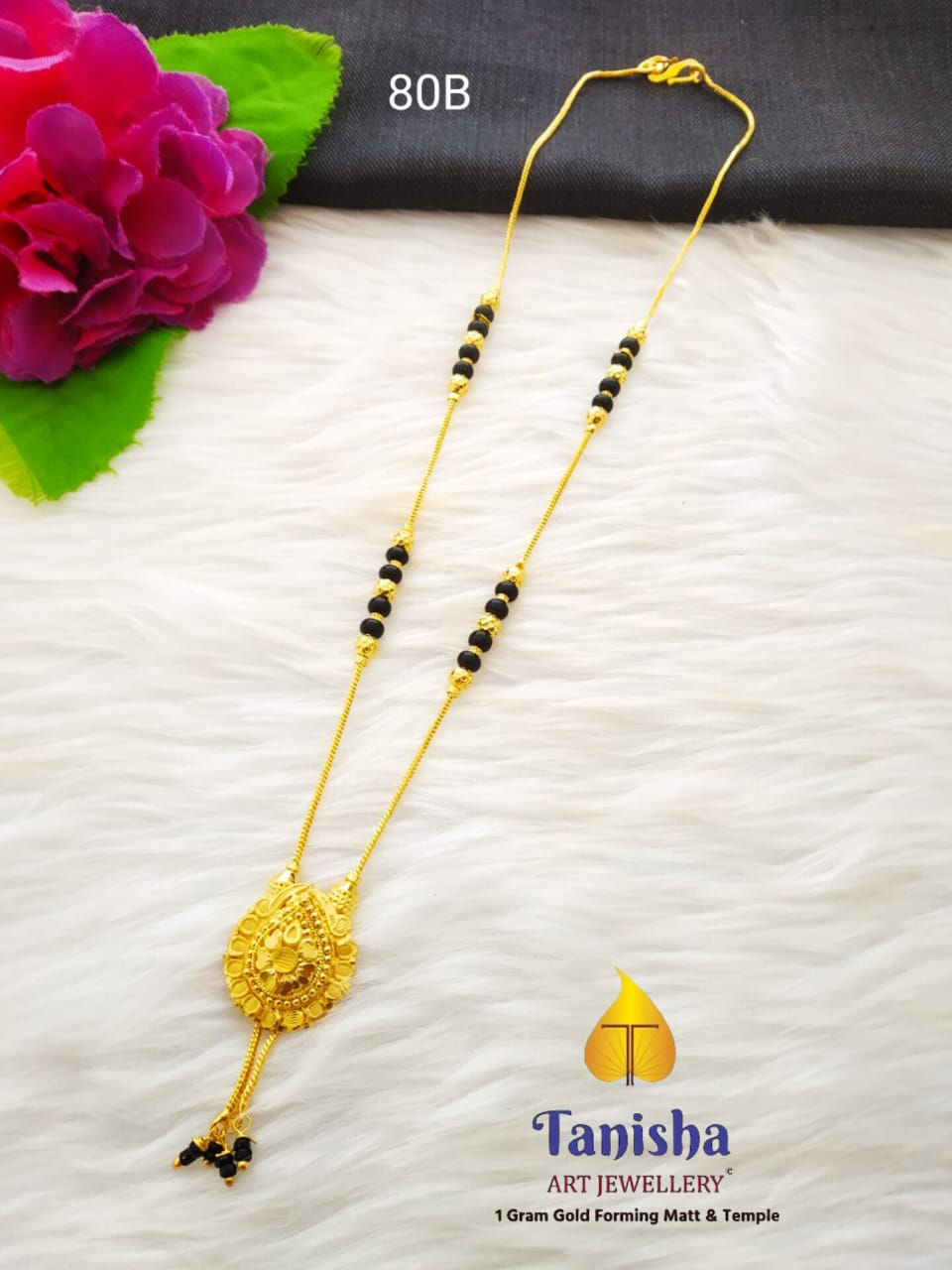 Single line kalla manni short mangalsutra
