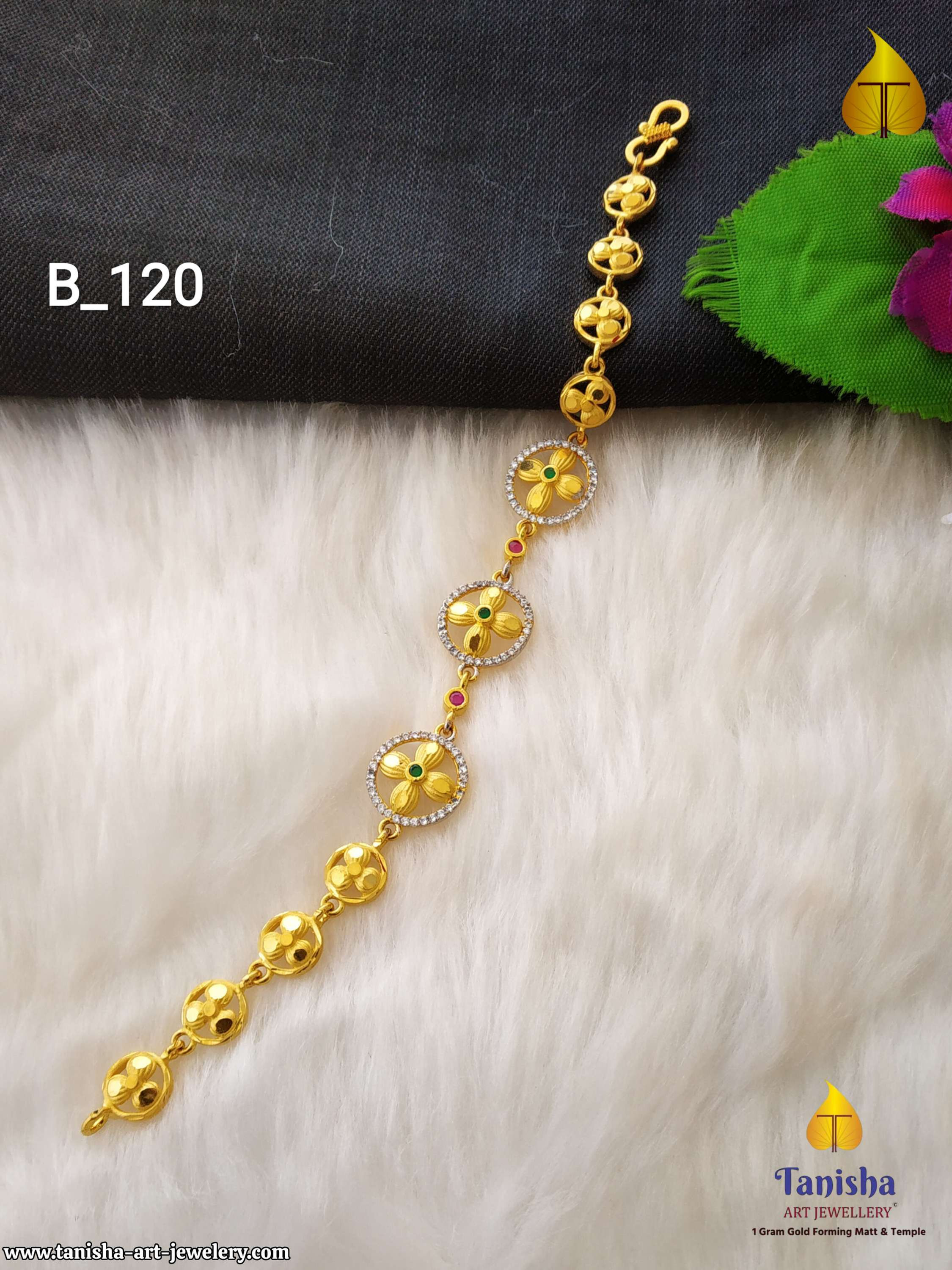 Flower Design Ladies Bracelet