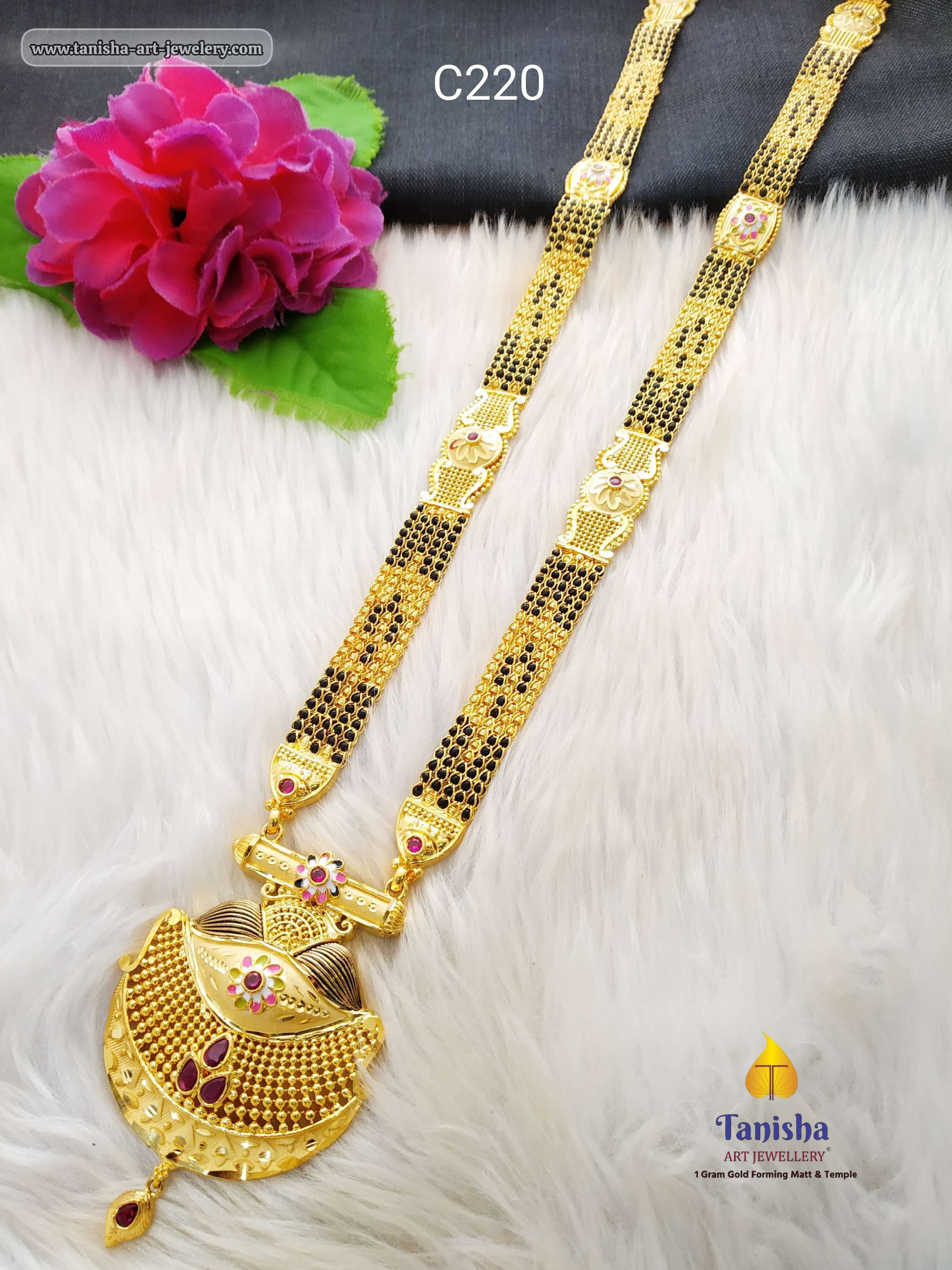 Charming 5 Line long Patta Mangalsutra