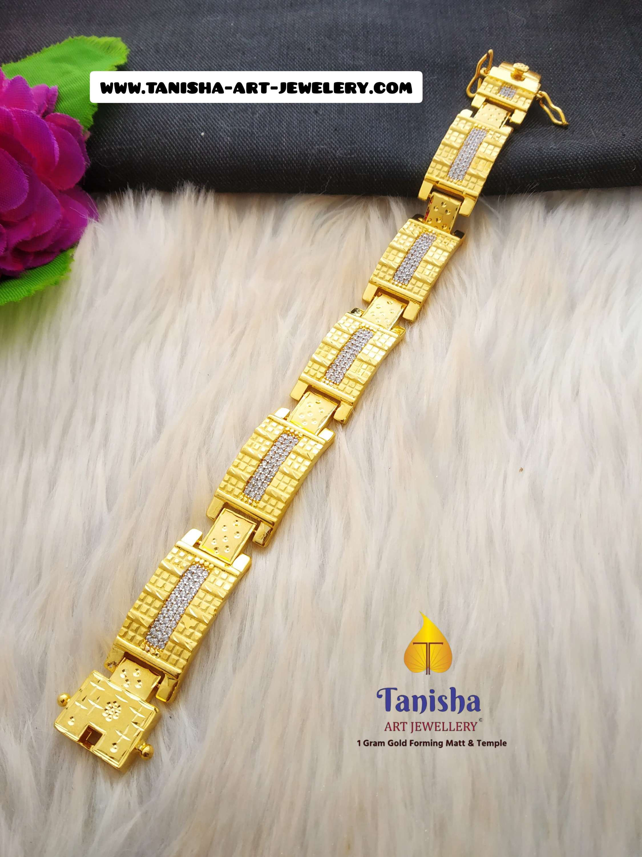 Box Stone Design Gents Bracelet