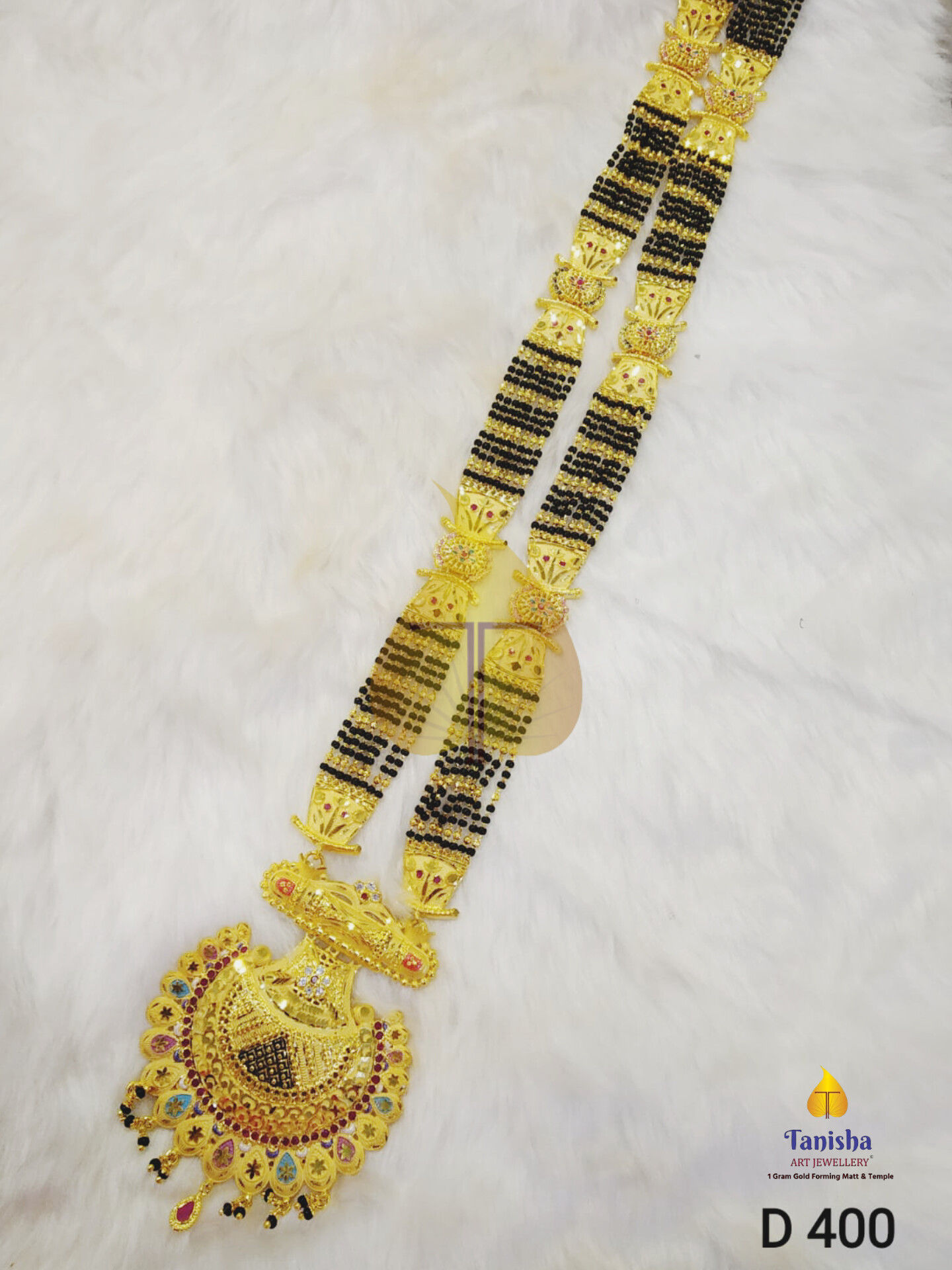 1 Gram Gold Forming Collie Mangalsutra