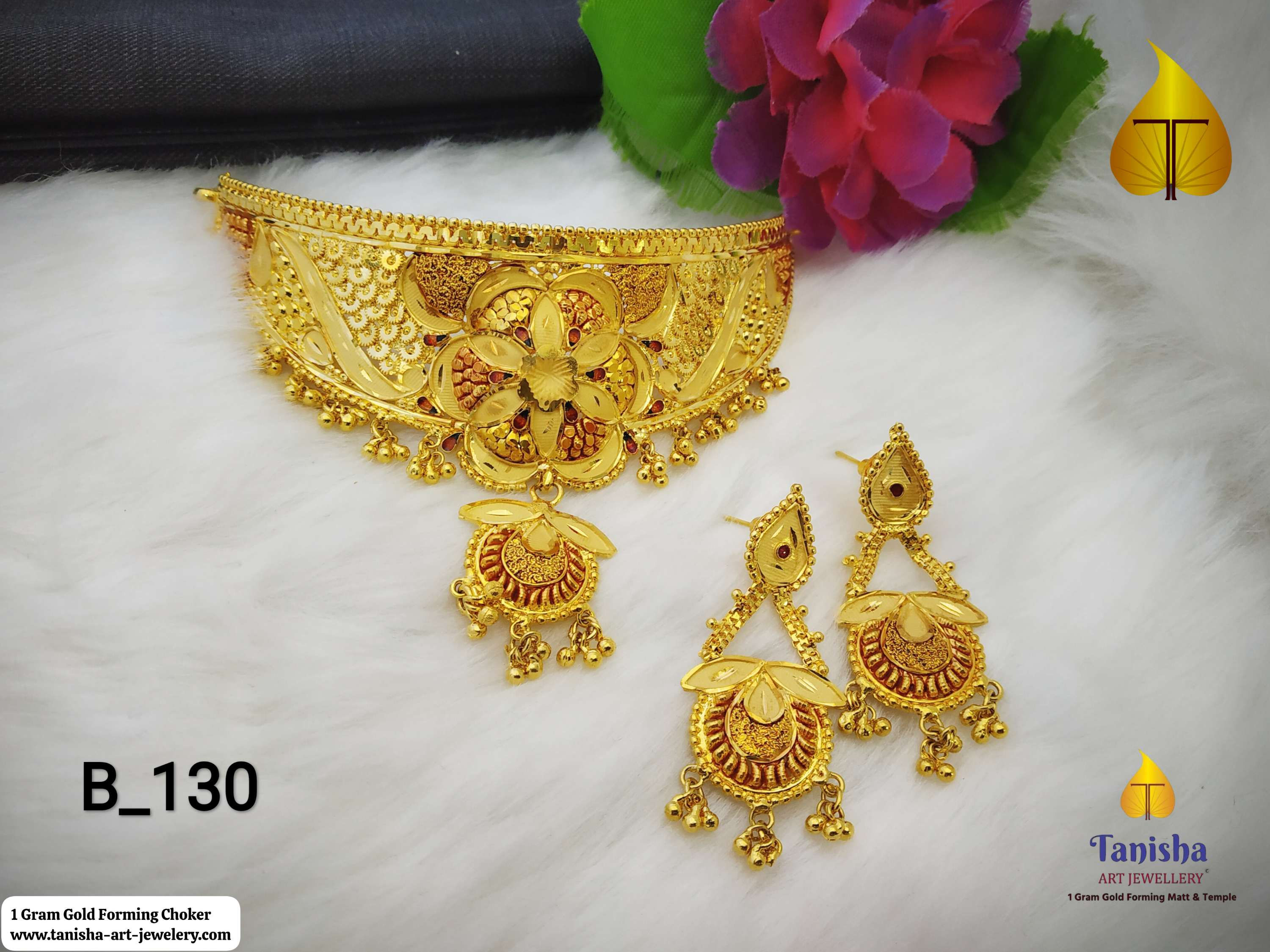 Forming Choker with Earrings #013