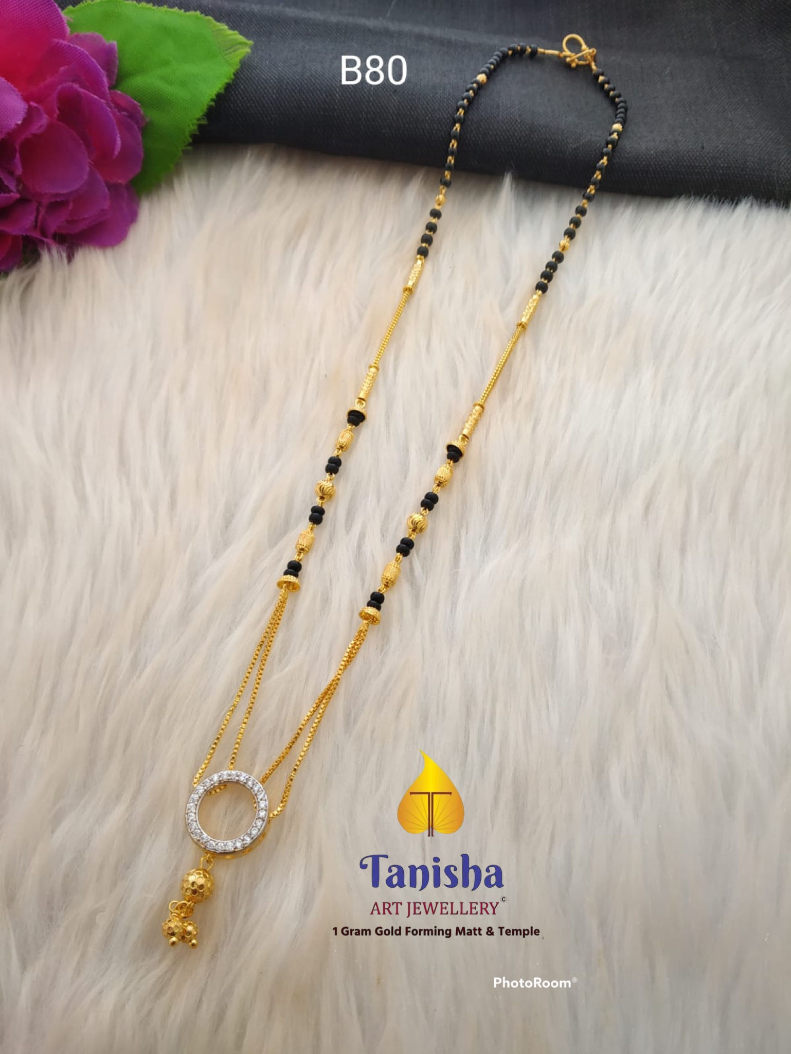 Ring pendant short mangalsutra 