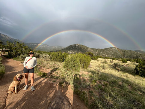 Rainbow in the ABQ Sandia Mountains