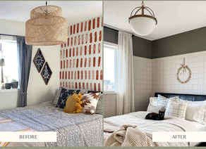 A Bedroom Transformation with Peel & Stick Wallpaper from Fancy Walls
